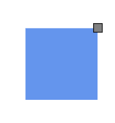 Port positioned at top-right corner