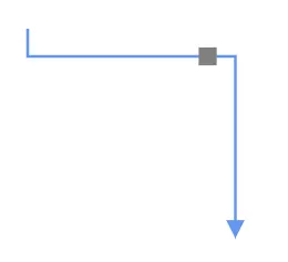 Connector port at midpoint