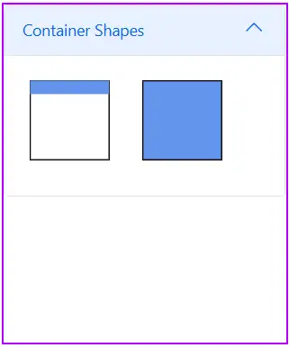 Blazor Diagram Container Palette