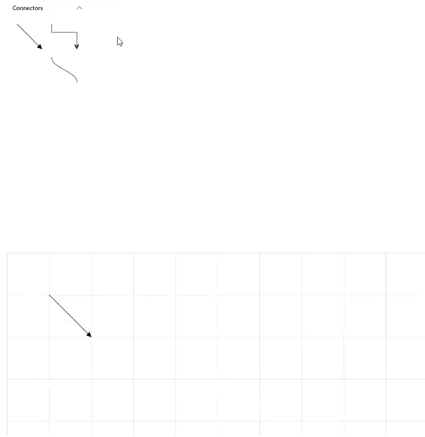 Dragging connectors from the symbol palette into the diagram in Blazor