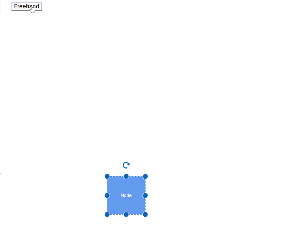 Freehand Drawing Tool in Blazor Diagram