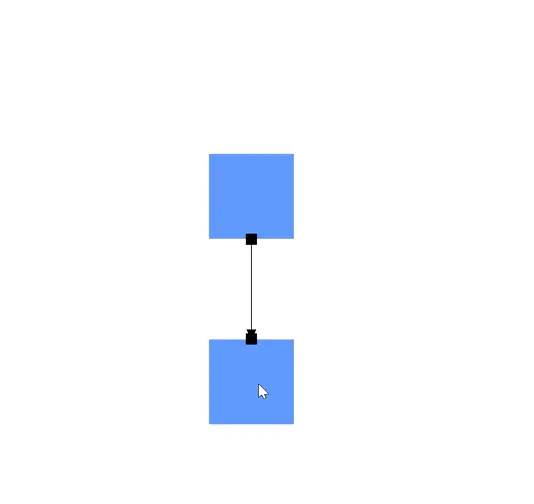 Creating a connection between ports in Blazor Diagram