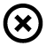 Cancel Trigger End  Event BPMN Shape