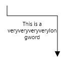UWP SfDiagram text applied to wrap with connector