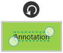 UWP SfDiagram showing selected node of annotation