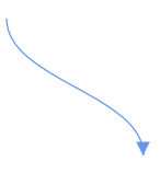cubic curve connector with source and target points along with segment thumbs