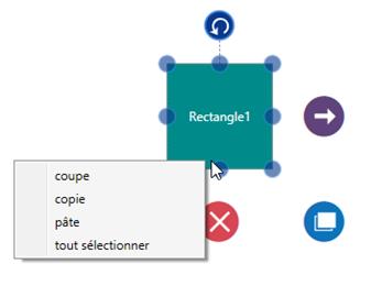 Node with localized context menu