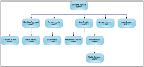 OrgChart Layout Manager Top-Bottom