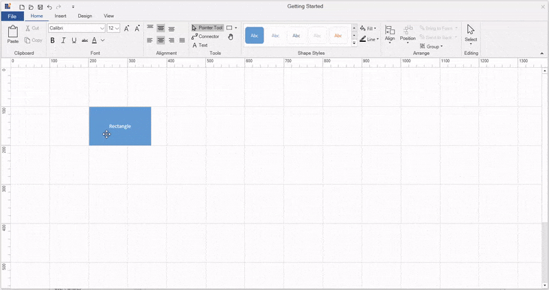 DiagramRibbonfromToolbox