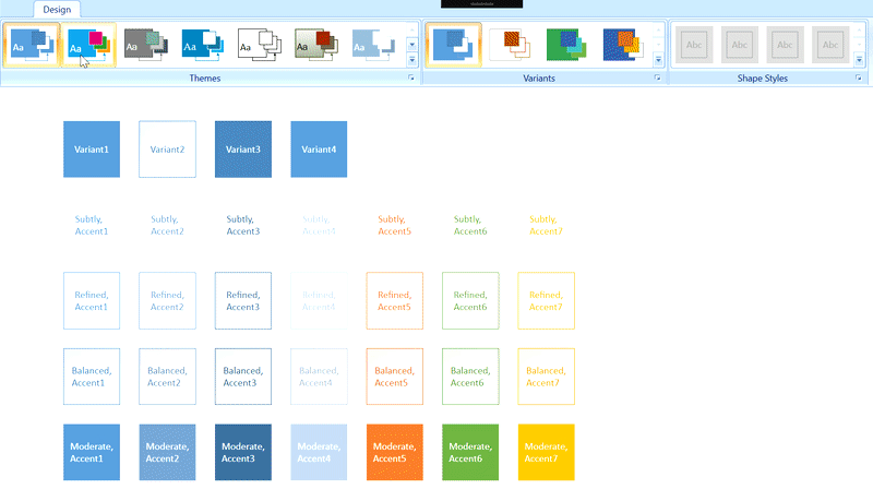 Diagram themes