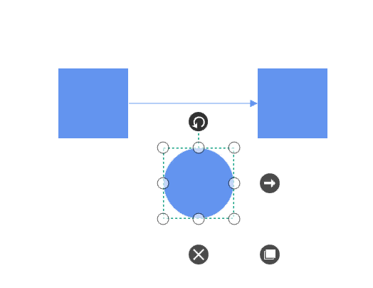 Position the intersection object when currently dragging node get intersected