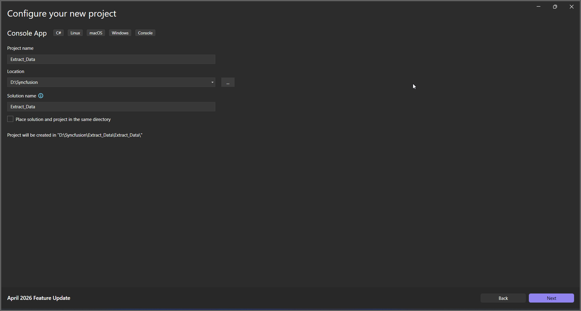 Name the application