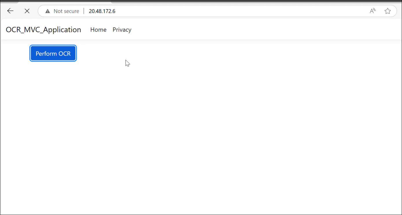 Button click in docker file