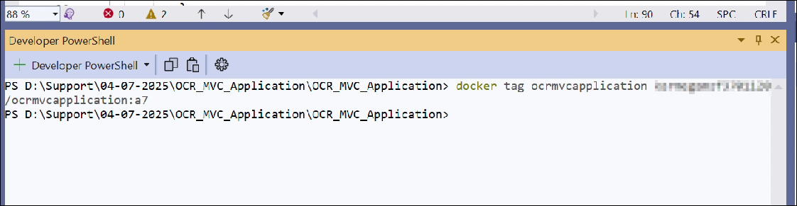 Tag commands in docker file