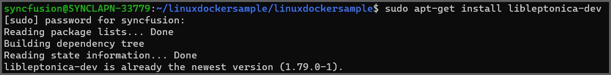 OCR Install leptonica logo