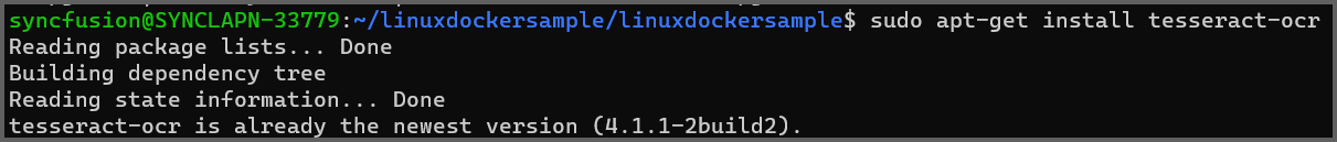 OCR Install tesseract logo