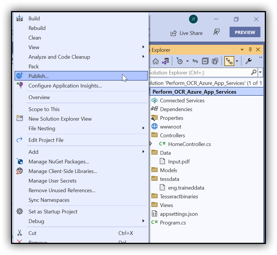Click publish button