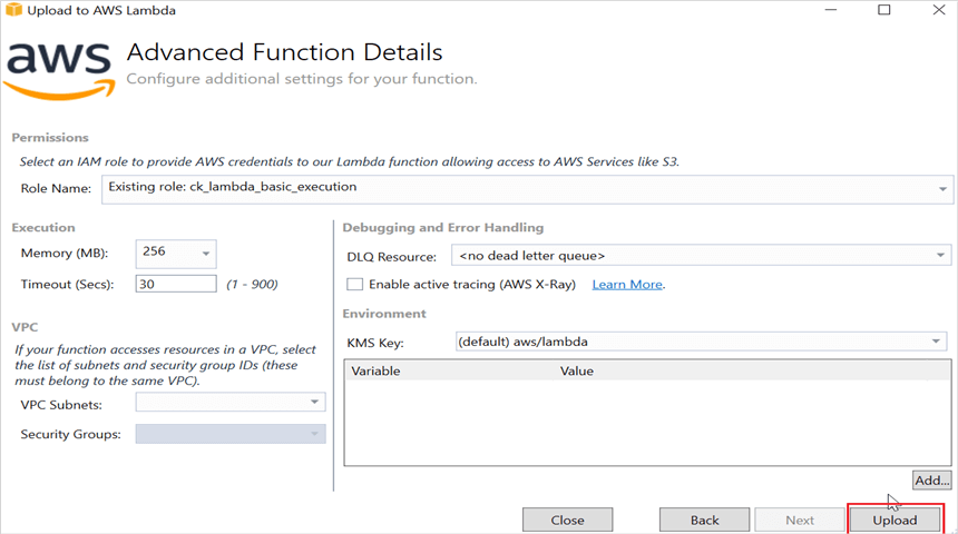 Advanced function details