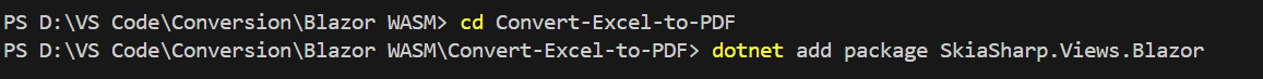 Install SkiaSharp.NativeAssets.WebAssembly NuGet Package