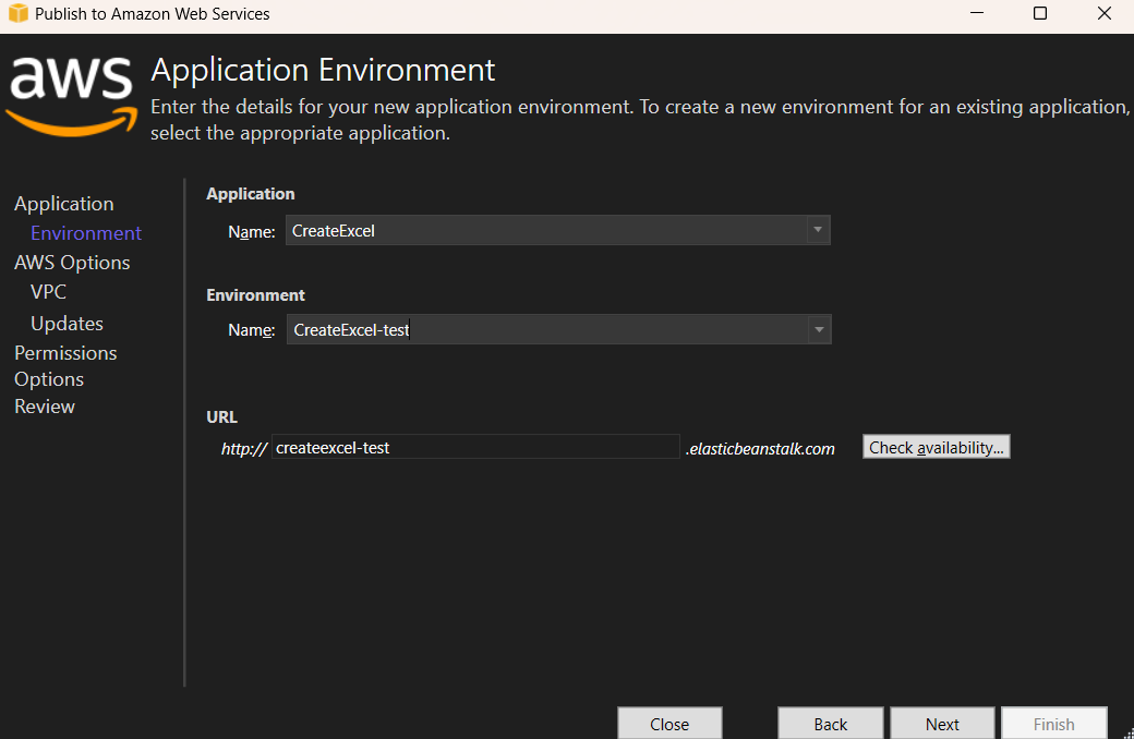 Application Environment in AWS Elastic Beanstalk