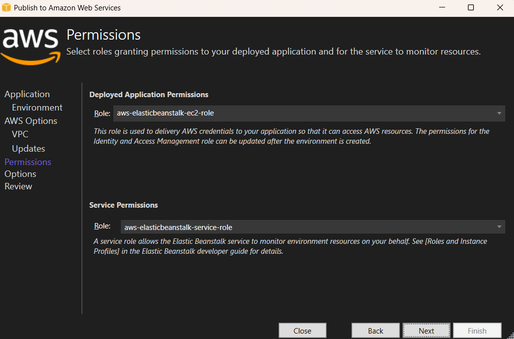 Application Environment in AWS Elastic Beanstalk