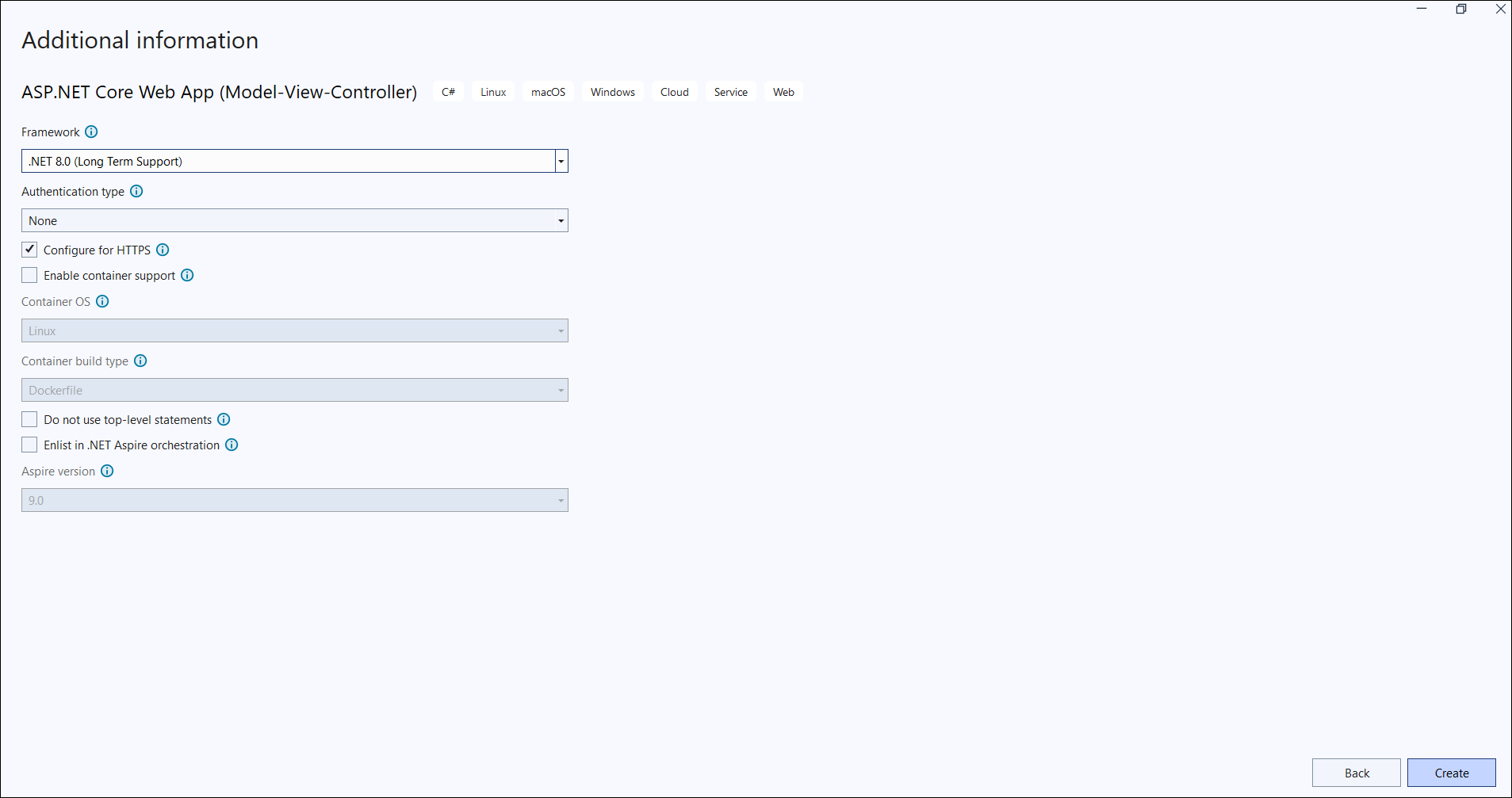 Framework version