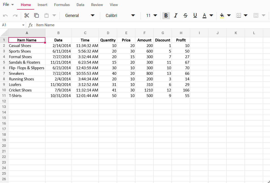 Adding, editing, and deleting a note in Spreadsheet