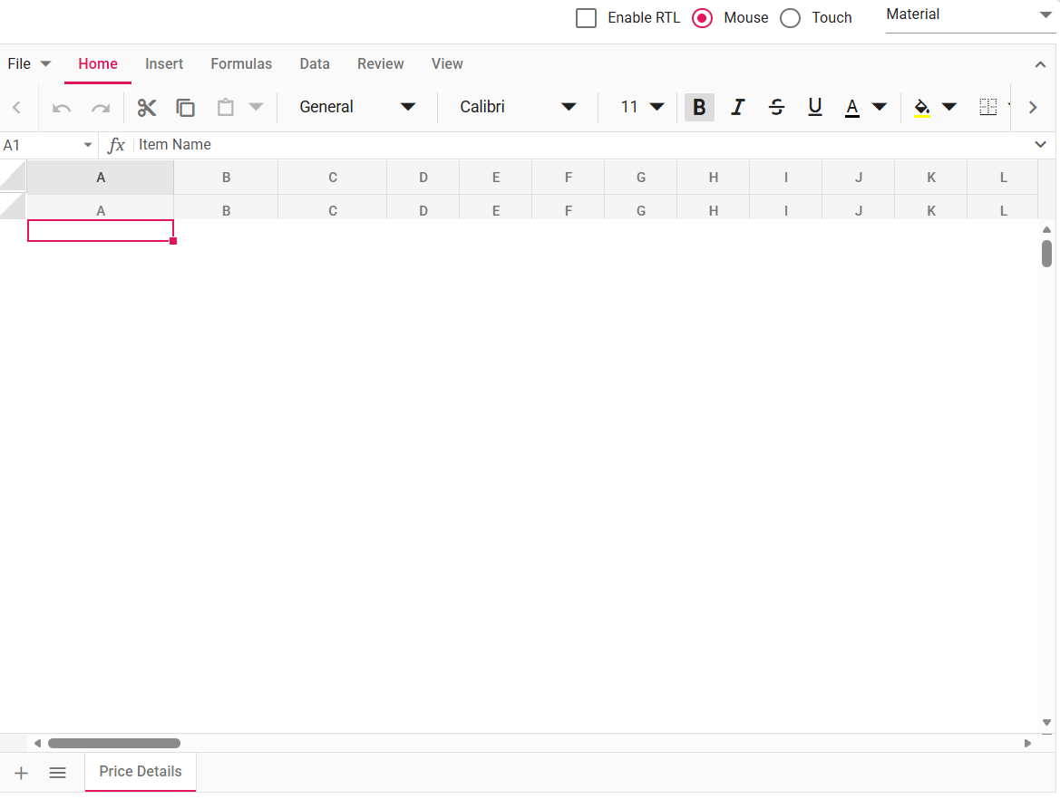 Double header example