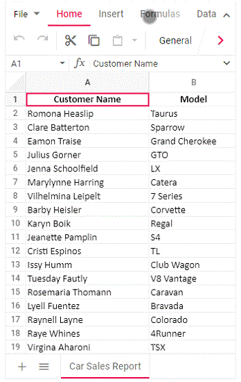 Spreadsheet Adaptive Mode
