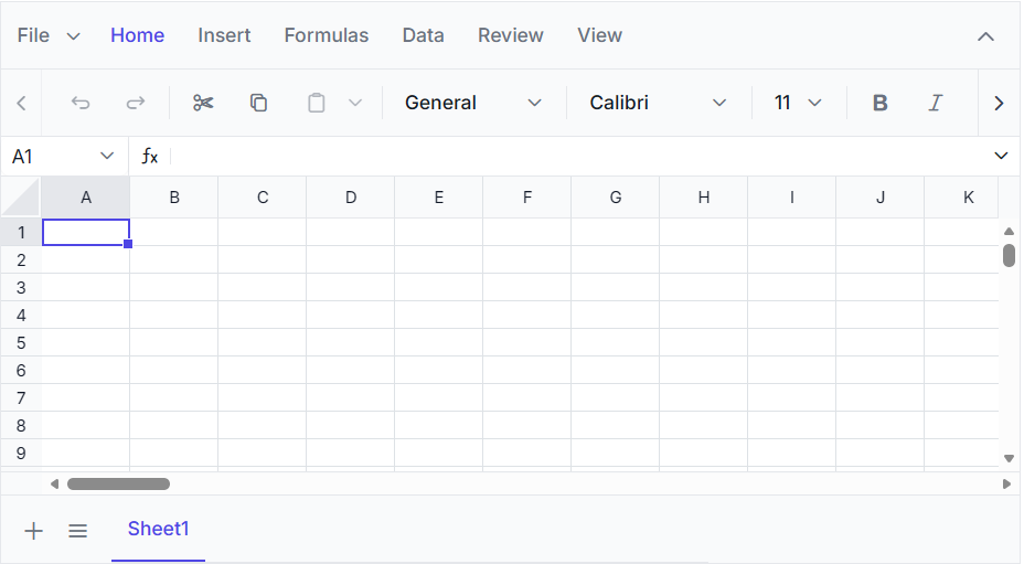 Vue Spreadsheet control