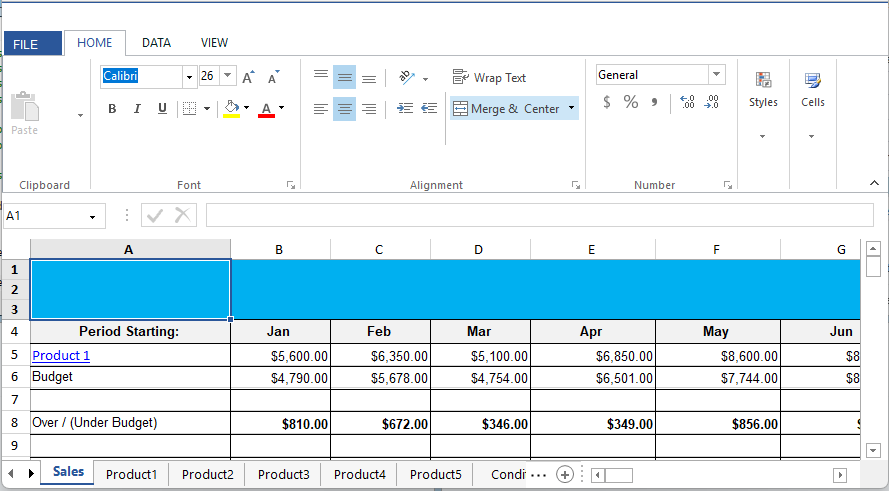Show Sheet Tabs