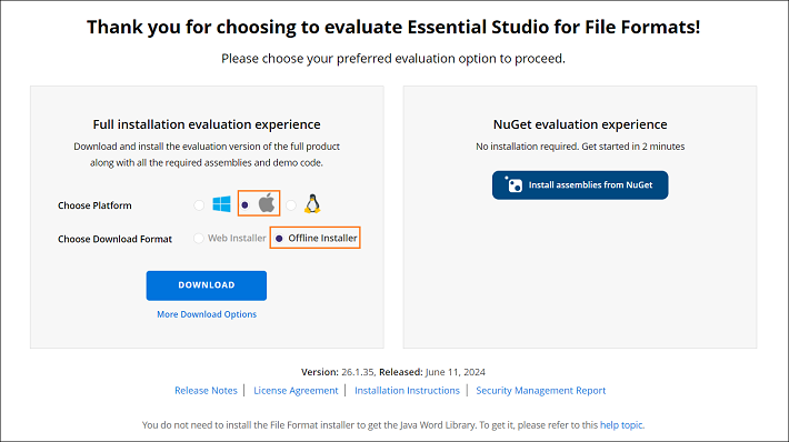 Trial and downloads of Syncfusion Essential Studio