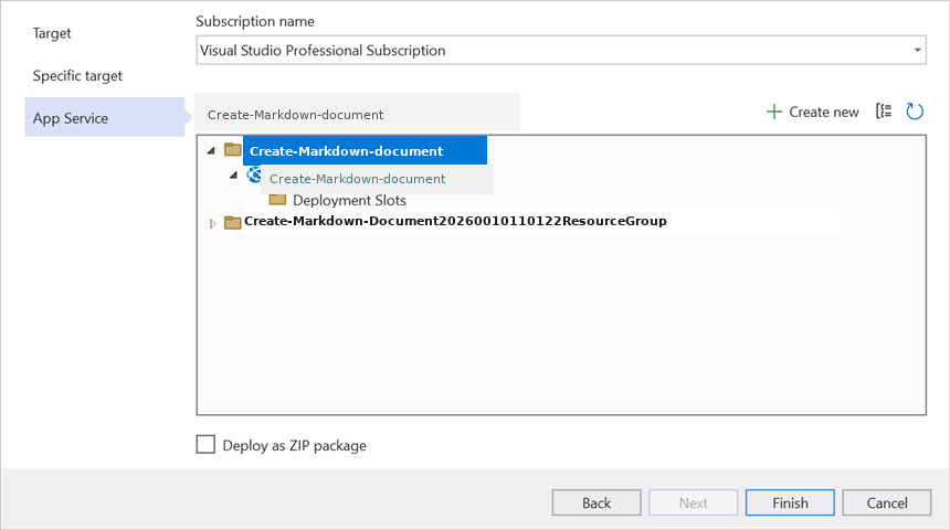 Click the Finish button
