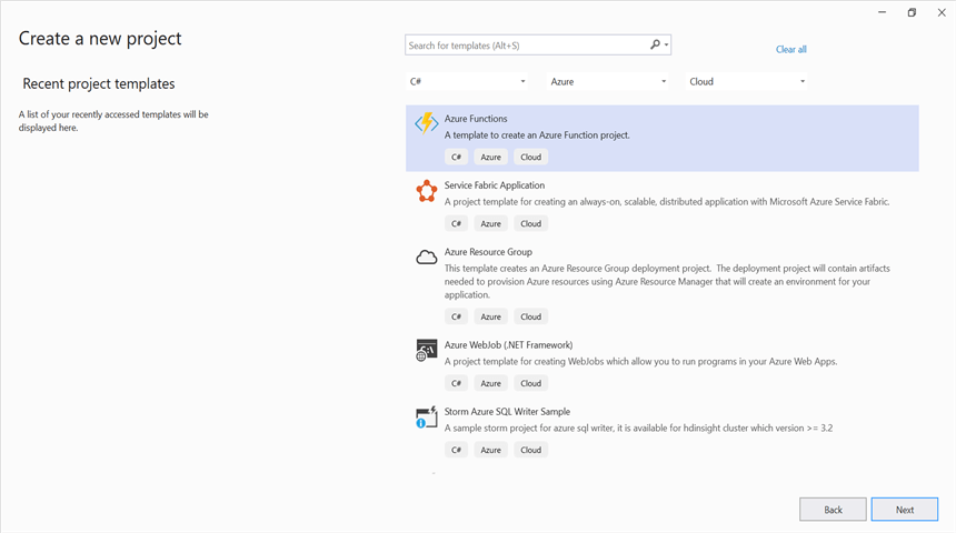 Create an Azure Functions project