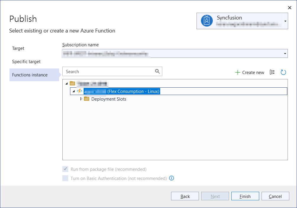 Creating app service