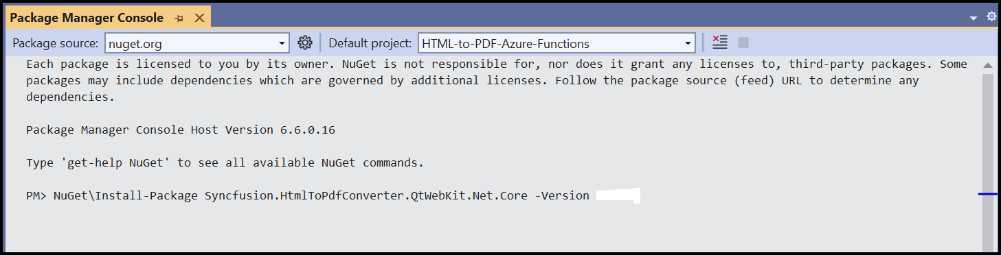 Convert HTMLToPDF Azure Functions Step4