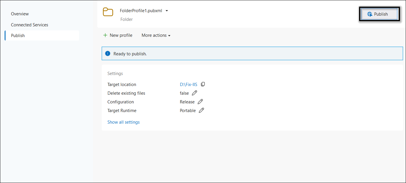 IIS Publish
