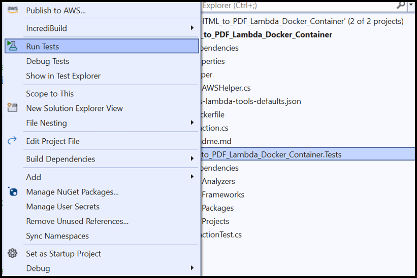 Convert HTMLToPDF AWS Lambda Step10