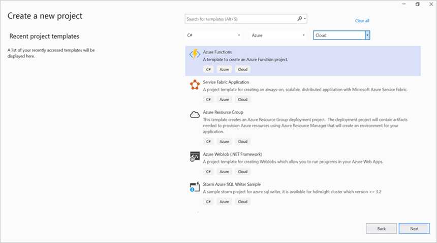 Create a Azure Functions project
