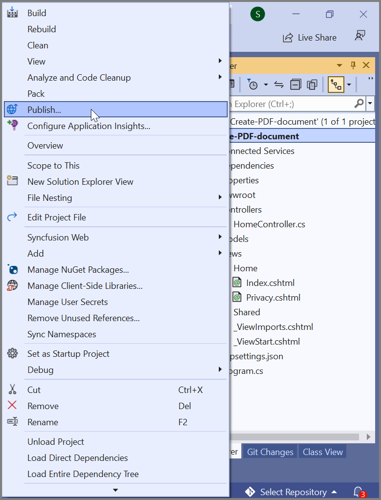 Publish option Image