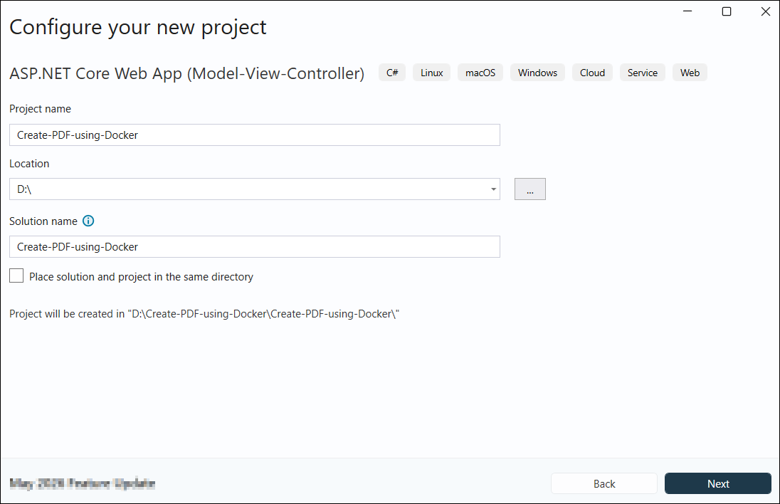 Configuration Window
