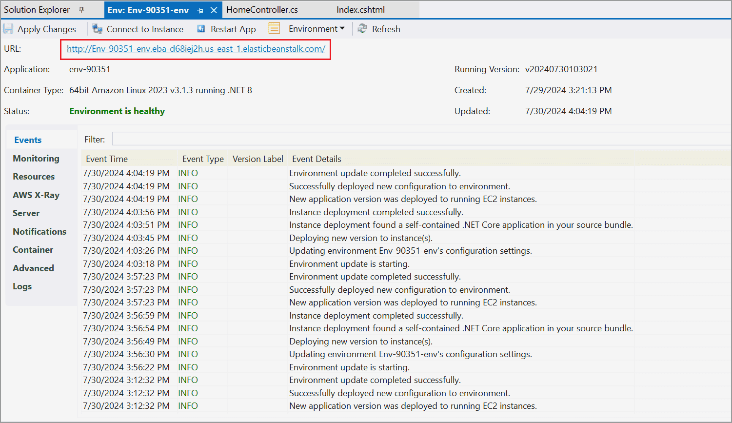Launch Application Window