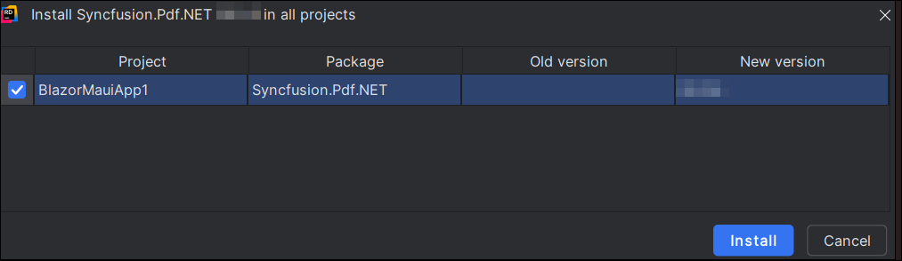 Install the NuGet Package