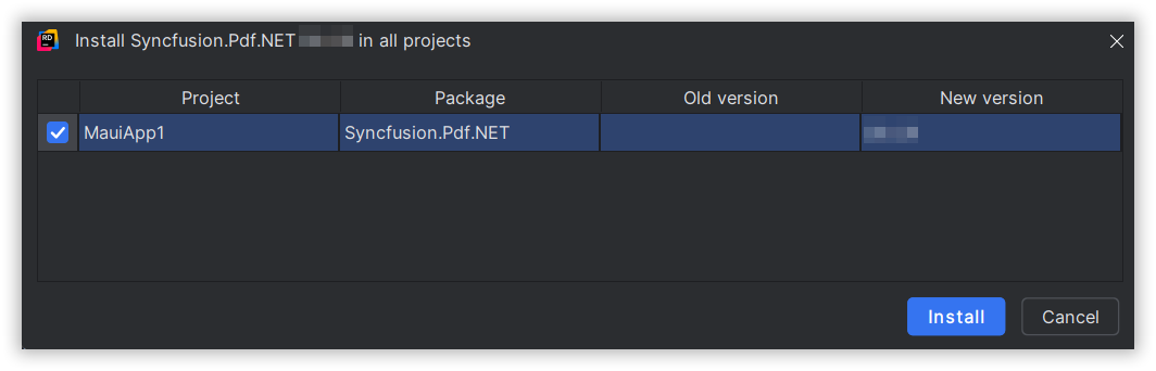 Install the package