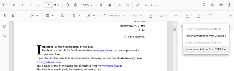 ImportAnnotationFromXFDF