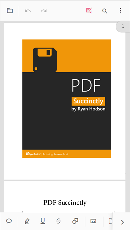 Annotation toolbar displayed