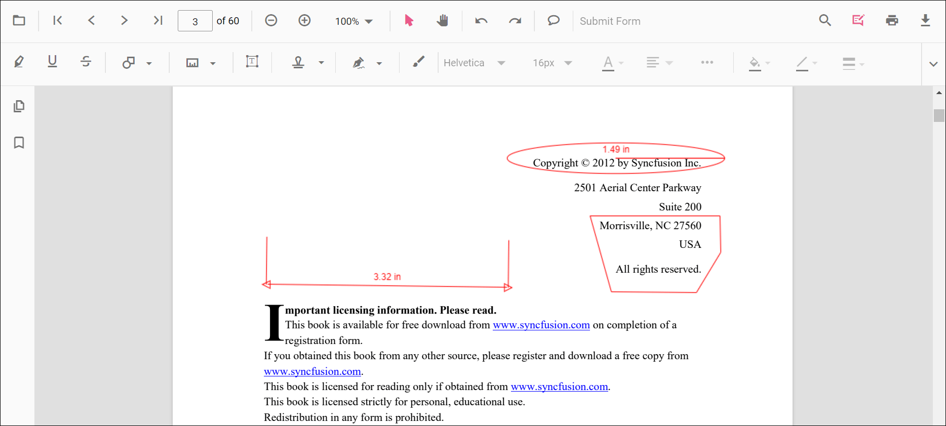 Measurement annotations overview