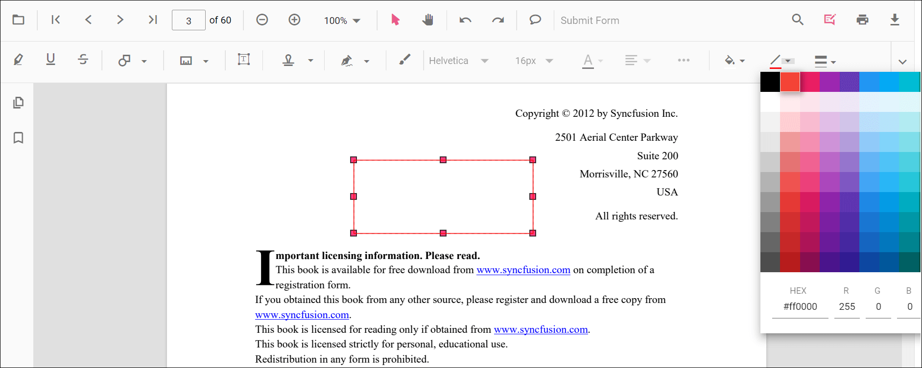 Edit stroke color for shapes