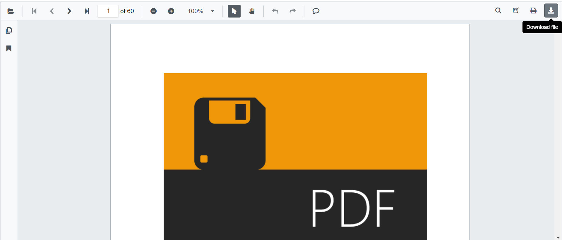Blazor SfPdfViewer with Download Option