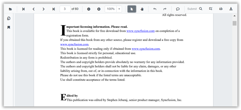 Blazor SfPdfViewer Hyperlink Navigation